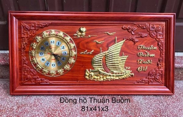 Tranh đồng hồ thuận buồm xuôi gió