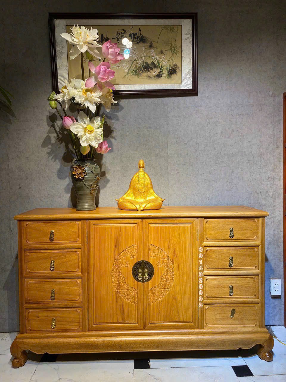TỦ KÊ TƯỢNG BAO CÔNG MẪU 2